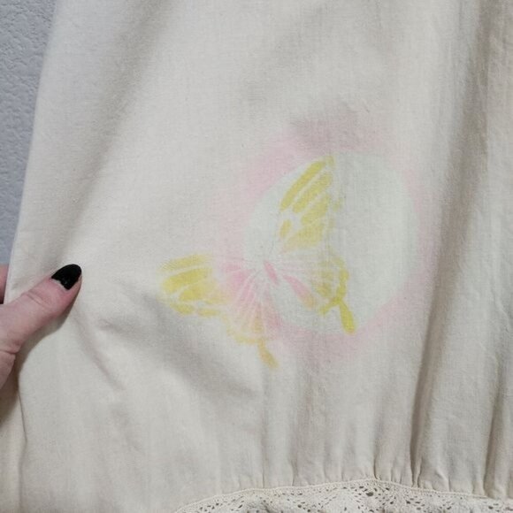 DALES CASUALS x VINTAGE 60s Hawaiian dress in cream cottagecore‎ boho - Picture 8 of 14